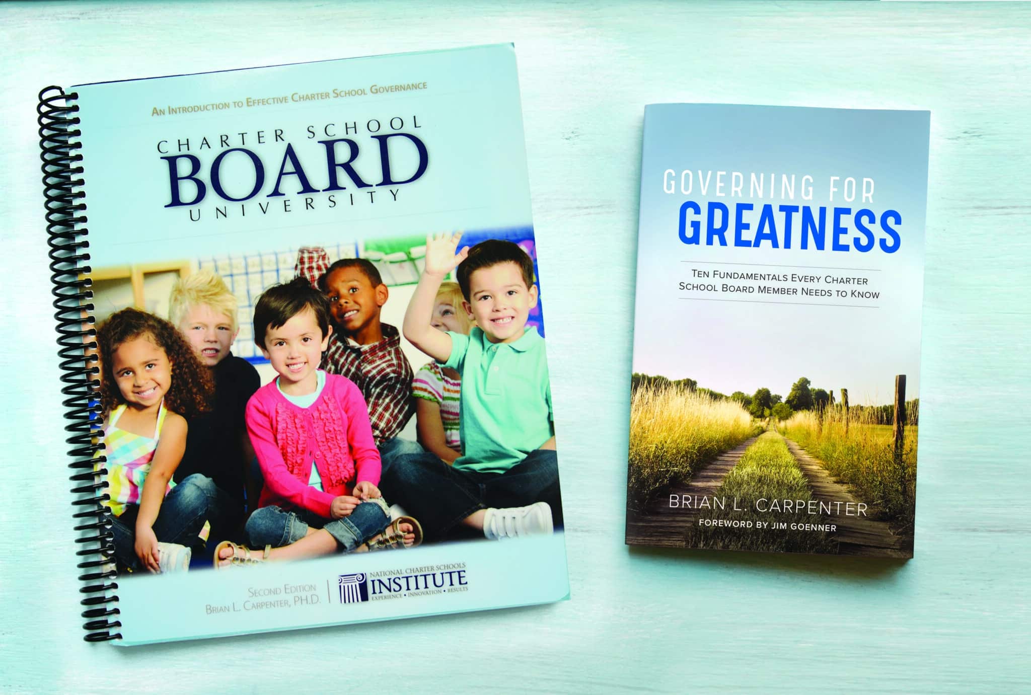 Governing for Greatness book on desk-both books-cropped